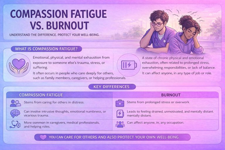 Compassion Fatigue vs Burnout: Key Differences and Signs