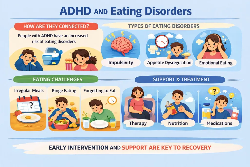 ADHD and Eating Disorders: Causes, Challenges and Treatment